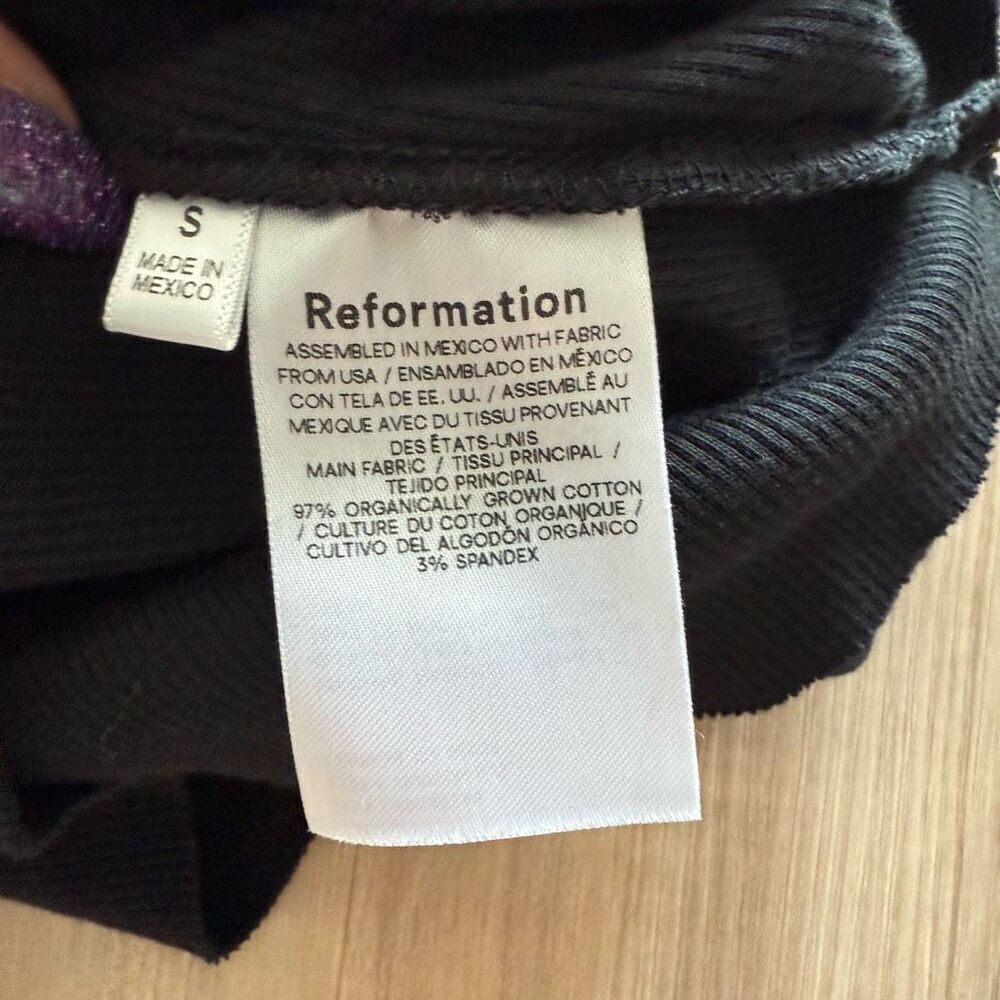 Reformation Adel Tank Black - Picture 5 of 6